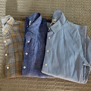3 J. Crew Perfect button down Shirts. See description